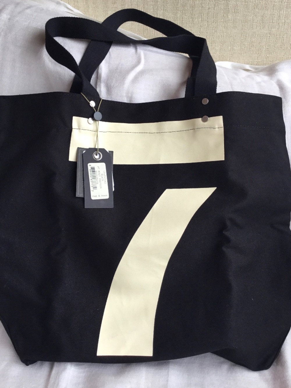 NWT rag & bone black canvas tote exclusively for Holt Renfrew